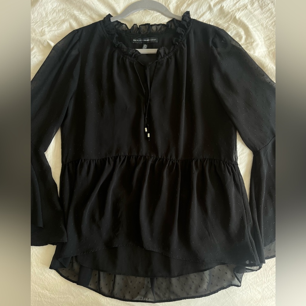 White House Black Market Sheer Blouse